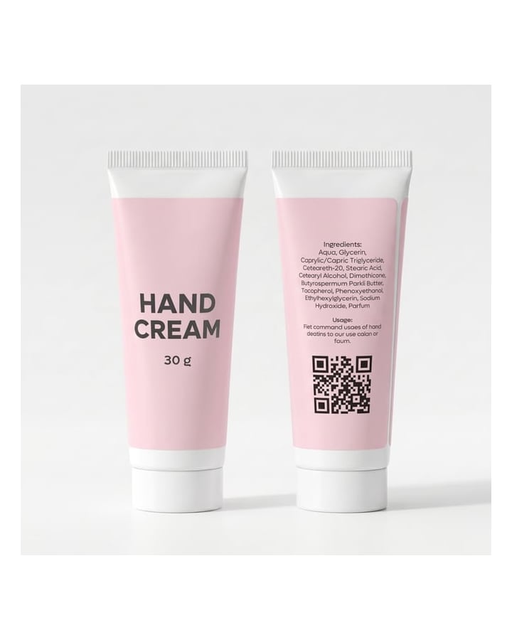 Branded cream with sticker (from 100 pcs)